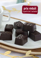 Chocolats pralin chocolat noir 80g
