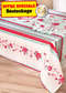 Nappe "jardin de roses" + 4 serviettes de table assorties