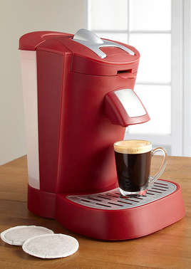 Cafetière électrique à dosettes souples