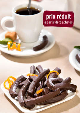 ORANGETTES enrobées de chocolat 80g