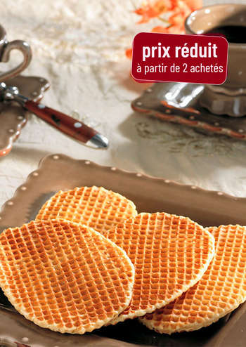 GAUFRES fourrées à la vergeoise