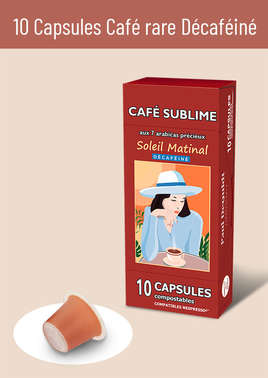 10 Capsules Café rare Décaféiné