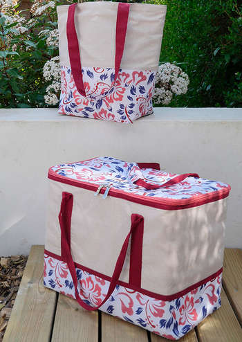Grand sac isotherme + sac shopping