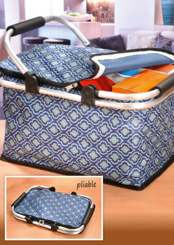 Panier de courses pliable